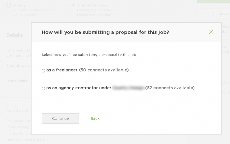 Выбор с кого списывать коннекты